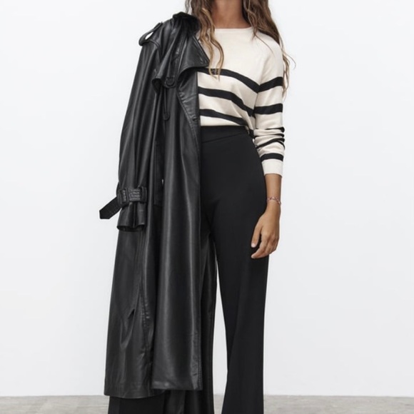 Zara Woman Black Flowy Pants - Picture 10 of 11